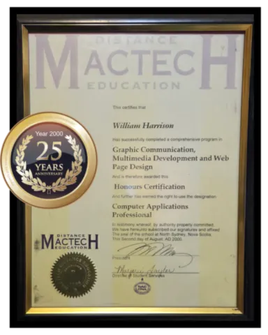 25 year certificate 25 year certificate